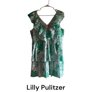 NWT Lilly Pulitzer Ritamarie Ruffle Dress Preppy Coastal